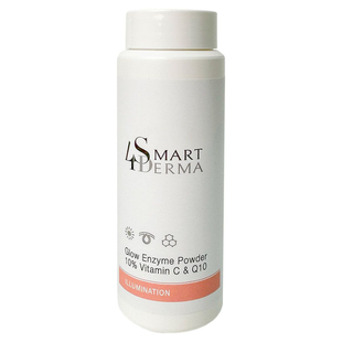 Освітлювальна ензимна пудра з Q10 та 10% Вітаміну C Smart4Derma Glow Enzyme Powder 120 грам Smart4Derma852 фото
