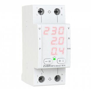 Мультифункціональне реле ZUBR MF2-40 red (40 А, 8 800 ВА) ZUBR-MF2-40-red фото