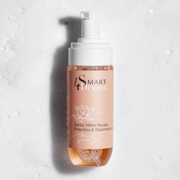 Осветительная антиоксидантная пенка для деликатных зон Smart4Derma Gentle Intime Mousse 150 мл Smart4Derma680 фото
