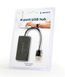 Gembird Хаб на 4 порти USB 2.0 UHB-U2P4-04, пластик, чорний UHB-U2P4-04 фото 2