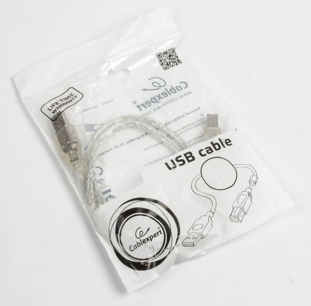 Кабель Cablexpert CCF-USB2-AMBM-TR-6, преміум якість USB 2.0 A-папа/B-папа, 1.8 м, з феритовою серцевиною CCF-USB2-AMBM-TR-6 фото