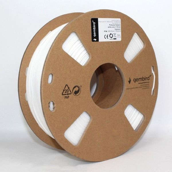 Расходный материал для 3D-печати Gembird 3DP-PLA+1.75-02-W, 1.75 мм 3DP-PLA+1.75-02-W фото