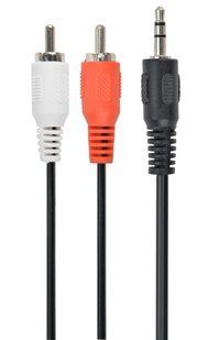 Аудіо-кабель Cablexpert CCAB-458, 3.5мм/2хRCA-тюльпан тато, довжина 1.5м. стерео CCAB-458 фото