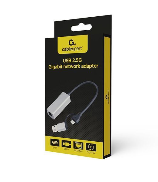 Адаптер Cablexpert A-USB3AC-LAN2G-01 A-USB3AC-LAN2G-01 фото
