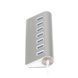 Maxxter Хаб USB 3.0 Type-A HU3A-7P-01 на 7 портів, метал, сріблястий HU3A-7P-01 фото 3