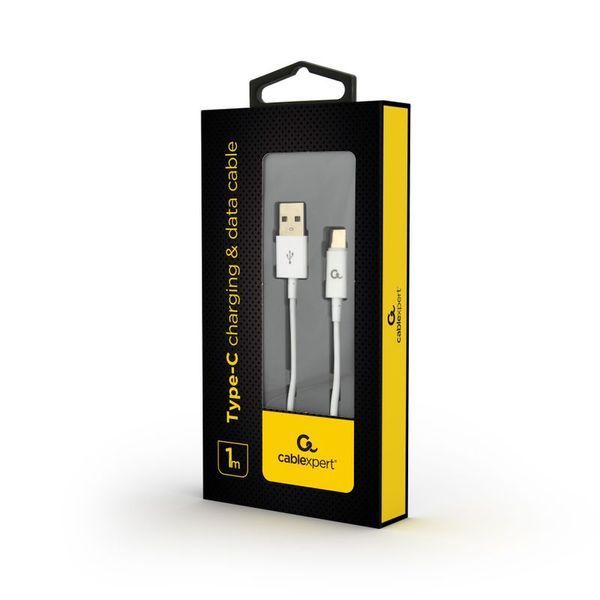 Кабель Cablexpert CC-USB2P-AMCM-1M-W, USB 2.0 A-тато/C-тато, 1 м. CC-USB2P-AMCM-1M-W фото
