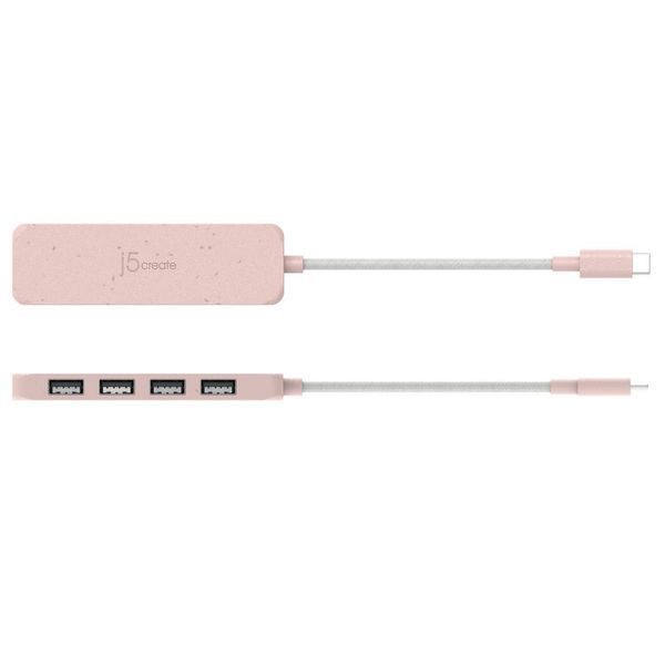 Хаб J5create JCH341ER-N USB-C на 4 USB-A, Червоний JCH341ER-N фото