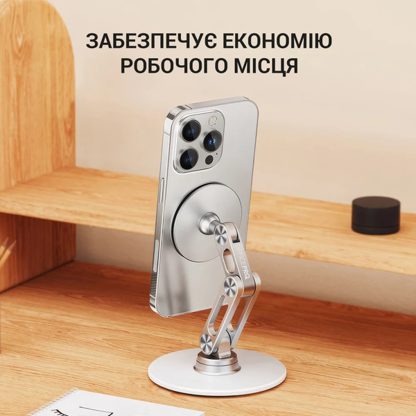 Магнітна металева підставка для смартфона OfficePro MS760S (Silver) OfficeProMS760S фото