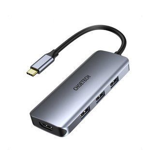 Адаптер Choetech HUB-M19-GY, USB Type-C 7-в-1 HUB-M19-GY фото