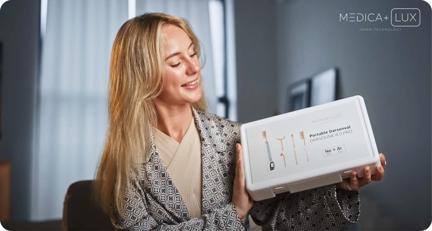 Апарат Дарсонваль MEDICA+ Lux Darsoline 8.0 (Japan)